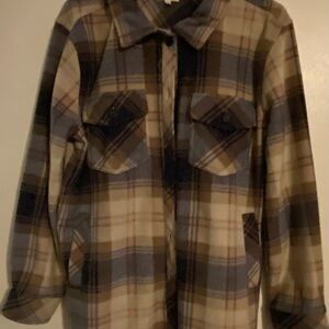 Weekenders Brown and Cream Casual Button Down Shirt